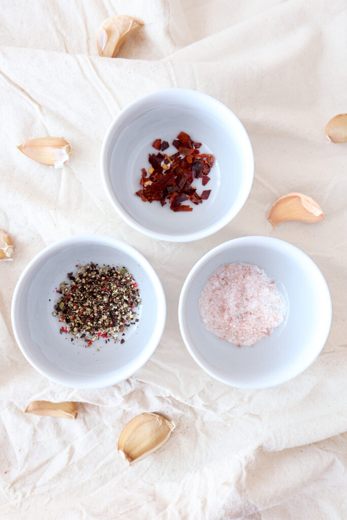 Spices in bowls